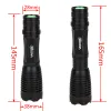 Scopes Zoomable Hunting Light Focus 940nm LED Infrared Radiation IR Lamp Night Vision Camping Light Hunting Lamp Flashlight