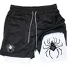 Anime Hunter X Gym Shorts for Men Breattable Spider Performance Summer Sports Fitness Workout Jogging Short Pants 240416