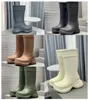 Top Luxury Designer Kids Crocse Echo Clog Summer Tall Rain Boots Knee-High Round Toe 6cm Platform Rubber Sole Unisexe Fashion Casual Couple Couple Shoes Factory Footwear