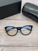 Designer zonnebrillen Xiaoxiang bril Frame vrouwelijke mode internet beroemdheid Black bord katten oogvlakte blauw licht frame kan worden gekoppeld aan bijziendheid CH3393