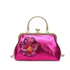 Luxury and Noble Designer Classic Sequin Shining Lacquer Leather Versatile Women's Bag Banquet Handbag