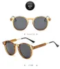 designer sunglasses Antique Fashion Round Frame Black Sunglasses Womens Korean Edition Face Trimming Sunglasses Trendy Sunglasses 6811