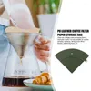 Sacs de rangement Filtre de café PU Cuir Paper Pouch Cone Solder portable Sac réutilisable imperméable