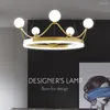 Ljuskronor 2024 Winfordo Modern LED Pendant Lamp Tak ljuskronabelysning med krondesign för vardagsrum barn sovrum 220v /110v