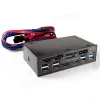 Kort 5.25 USB 3.0 Front Panel PC USB2.0 Connector Header Adapter Computer Case USB3.0 Front Panel USB 2.0 HUB Audio SATA Card Reader Reader