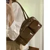 Evening Bags High Quality Shoulder Bag Women's Tote Niche Design Premium Sense Handbag Retro Large Capacity Casual Double Pocket