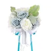 Fleurs décoratives 67Je Brides Dmaids Bouquet Dilate Drilate Roses Faux Flower Fake for Sisterhoods Gift