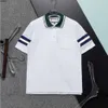 Designer Mens Polos Slim-Fit Stand Collar Brodery Luxury Polo Luxe