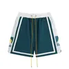 NEU 2024 Designer Herren T -Shirts Rhude Shorts Tee Basketball Kurzpants Shirt Luxurys Sommer Beach Brief Mesh Shorts Street Fashion Smothose Kurzarm