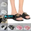 2024 med Box Dust Bag Luxury Designer Slide Slippers Summer Sandals Men Flat Flip Flops Leather Lady Women Fashion Classic Shoes 35-45