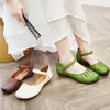 Casual schoenen 2,5 cm koe echte lederen vrouwen nieuwigheid authentieke elegantie zomer sandalen modeontwerper etnische flats ondiepe comfortabele haak
