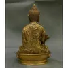 Dekorative Figuren Menla Buddha Statue Dragon Bhaisajya Kupfer