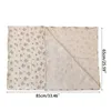 Coton Swaddle Counder Color Couleur florale Prime de mousseline coudre de poussette de tissu Crinkle Couleur 240417