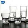 Weingläser KLP 1PCS Kreatives japanisches Fujiyama-Glas-Ins Haushaltswärmeresistant Retro Iceberg Crystal Whiskey Glass.