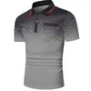 Men de la mode Slim Fit Slim Fit Short Polo Polo Men Men Sport décontracté Faux Pocket Golf Polo.240420