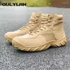 Cycling Shoes Tactical Boots Men Women Outdoor Army Military Climbing Hiking Breathable Mid-top Men's Desert Combat