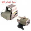 Scopes G33 G43 Sight Scope Airsoft 3x Magnifier with Switch to Side Qd for 20mm Rail Mount Apply Red Green Dot 558 Tactical Hunting