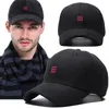 Pappa vinterhuvudkläder man varm filt Sport Cap Man Big Size Wool Baseball Hats 55-60cm 60-65cm 240411