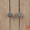 Boucles d'oreilles étalon yizizai vintage punk fleur de fleur de fleur 925 argent sterling pour femmes bijoux girl cadeau