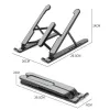 Stands Tablet Stand Desktop Justerbar Stand Foldbar Holder Dock Cradle för iPad Pro 11 12.9 MacBook PC NoteBook Base Strong Support