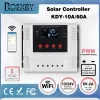Controle Smart Solar Charge Controller met WiFi -app -besturingselement voor 12V/24V/48V 10A 20A 30A 40A 50A 60A Lithium en Leadacid Battery