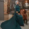 Feestjurken wasisi moslim koffie afneembare rok avondjurken 2024 kralen elegant voor vrouwen bruiloft Fla71057