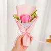 Flores decorativas 1PC Mini Artificial Rose Soap Bouquet Hand segurando Fake for Wedding Party Decoration Gifts Day's Day