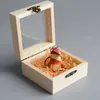 Sculture artigianali in legno Decorazioni di portachiavi per la volpe per animali gravi con zaini personalizzati per il takeyring box per famiglie di amici 240416