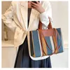 Avondtassen dames handtas grote canvas dames schouder shopper tas dames hand luxe designer doek teas voor vrouw 2024 vrouw