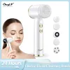 楽器ckeyin 6 in 1 Ultrasonic Electric Face Cleaning Brush Auto Rotating Waterproof Facial Massager Pore Cleaner Blackhead除去