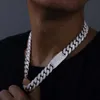 Heet verkopende mannen hiphop sieraden bling 15 mm sterling zilveren vvs moissanite ijs uit de ketting van de Cubaanse linkketting met certificaat