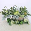 Decorative Flowers 16Pcs Artificial Flocked Lambs Ear Leaves Stems Faux Lamb's Branches Picks Greenery Sprays For Vase Bouquet Wreath