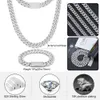 Heet verkopende mannen hiphop sieraden bling 15 mm sterling zilveren vvs moissanite ijs uit de ketting van de Cubaanse linkketting met certificaat