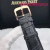 AP ATTORALAGE GORDE LA LIGNE 18K ROSE GOLD MÉCANATIQUE AUTALE MÉCANIQUE 41MM BLACK MENSE 15180OR.OO.A002CR.01 Crocodile en cuir STRAP