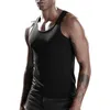 Heren tanktops massief kleurenvest slank fit mouwloze sportschool top met zweetabsorptie sneldroge technologie o voor casual