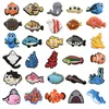 Anime charms wholesale childhood memories ocean sea animals fish whale funny gift cartoon charms shoe accessories pvc decoration buckle soft rubber clog