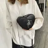 Brand Heart Tote Bag For Women 2023 Stone Pattern PU Leather Crossbody Bags Female Small Shoulder Bags Cute Purse Handbags