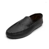 Scarpe vestiti da uomo in pelle casual in pelle in pelle lucida lucida comoda alla moda all-match traspirante resistente