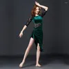 Les ensembles de danse de ventre de scénario s'entraînent les vêtements de fée costumes orientaux robes haut de gamme Velvets de printemps et d'été.