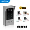 Lens jeatone 1080p FHD Video Door Port Telefono RFID Swiper Password KeyPad Chiamata per esterni Stazione IR Night Vision Apartment Camera