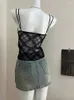 Женские танки Summer Women y2k Dark Academia Camisole Vintage Sepe See Top Top Coquette 2000 -х