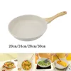 Pans Nonstick Frying Pan Granite Coating Stone Cookware White With Handle Egg Skillet Frypan For Kitchen