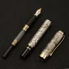 Pens Vintage Grey Jinhao 5000 Luxus Metall Brunnen Stift Schöne Drachen Textur Wolkenschnitze EF/F/M/Bent Office Business Ink Pen