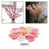 Decorative Flowers Cherry Blossom Petals 3cm 500 Pieces Plum Fake Flower For Wreath Garden Indoor Outdoor Party Decorations Table