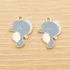 Charms 10 stks Zee vis charme voor sieraden maken email hanger ketting accessoires diy ambachtelijke leveringen zinklegering goud verguld