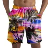 Short masculin Hawaii Vacation plage pour hommes pantalons courts décontractés 3d Bandage de fleur imprimé pantalon de bain pantalon de maillot de bain Trunks