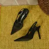 Chaussures habillées Summer des talons hauts pour femmes sandales élégantes tendance de luxe mode sexy banquet pole latin danse rose jaune 2024