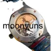 PIQUET AUDEMAR LUXURY MENS MECHANICAL WATH ABBEY ROYA1 0AKシリーズ77350ce 1266ce。 01 34mmゲージブラックセラミックスイスエスブランド腕時計高品質