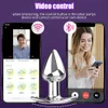 CONTROLLO APP ACC ACCIAIO INOSSE VIBRATORE ANALE PER MASSATO MASSATO MASSAGER WIRELESS BUUETOOTH PROPPLICE FEMICH BUST ALLODO PERCHIO