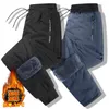 Men's Pants Thicken 2024 Winter Male Warm Trousers Fleece Inside Clothing Straight Casual Size 5XL 6XL